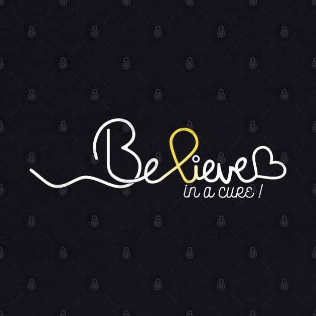 Believe- Sarcoma Cancer Gifts Sarcoma Cancer Awareness by AwarenessClub